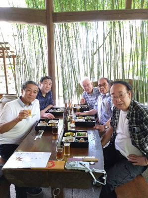 ■7月3日　鮎の会恒例稚鮎食事会　